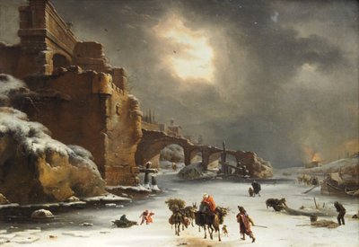 City Wall in Winter by Willem Schellinks